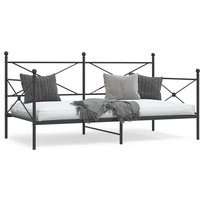Berkfield Home Day Bed without Mattress Black 100x200 cm Steel