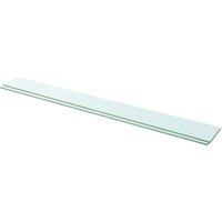 Berkfield Home Shelves 2 pcs Panel Glass Clear 110x12 cm