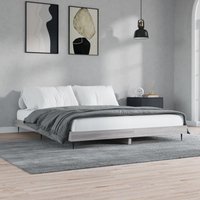Berkfield Home Bed Frame Grey Sonoma 160x200 cm Engineered Wood