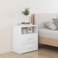 Berkfield Home Bed Cabinets 2 pcs White 50x32x60 cm | Size: 50 x 32 x 60 cm
