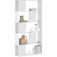 Berkfield Home Bookcase 5-Tier White 80.5x23.5x162.5 cm Engineered Wood
