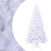Berkfield Home Artificial Christmas Tree with Thick Branches White 180 cm PVC