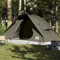 Berkfield Home Family Tent Dome 6-Person Brown Waterproof