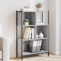 Berkfield Home Bookcase Grey Sonoma 72x28x109 cm Engineered Wood | Size: 72 x 28 x 109 cm