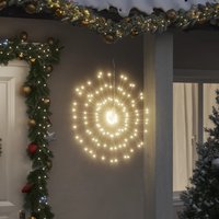 Berkfield Home Christmas Starburst Lights 140 LEDs 4 pcs Warm White 17 cm
