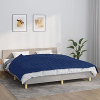 Berkfield Home Weighted Blanket Blue 155x220 cm 11 kg Fabric
