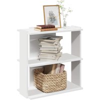 Berkfield Home Bookcase 3-Tier White 60x30x60 cm Engineered Wood | Size: 60 x 30 x 60 cm