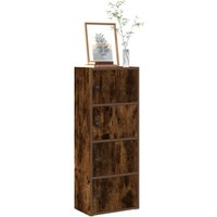Berkfield Home Bookcase Smoked Oak 40x24x102 cm Engineered Wood in Brown | Size: 40 x 24 x 102 cm