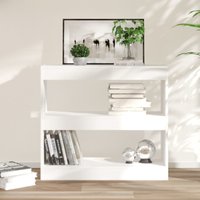 Berkfield Home Book Cabinet/Room Divider White 80x30x72 cm | Size: 80 x 30 x 72 cm