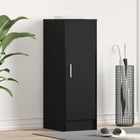 Berkfield Home Shoe Cabinet Black oak MDF Standard Storage Shoe Storage