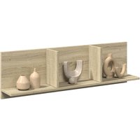 Berkfield Home Wall Cabinet 100x16.5x30 cm Sonoma Oak Engineered Wood in Brown