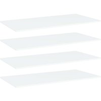 Berkfield Home Bookshelf Boards 4 pcs White 80x20x1.5 cm Engineered Wood
