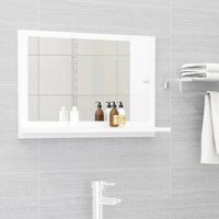 Berkfield Home Bathroom Mirror White 60x10.5x37 cm Engineered Wood