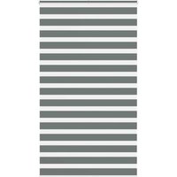 Berkfield Home Zebra Blind Dark Grey 125x200 cm Fabric Width 120.9 cm Polyester