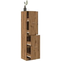 Berkfield Home Apothecary Cabinet Artisian Oak 40x41x174.5 cm Engineered Wood in Brown