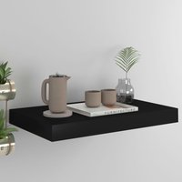 Berkfield Home Floating Wall Shelf Black 40x23x3.8 cm MDF