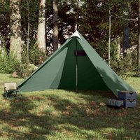Berkfield Home Family Tent Tipi 7-Person Green Waterproof