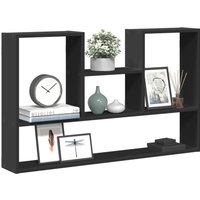 Berkfield Home Wall Shelf Black 99x15x60 cm Engineered Wood | Size: 99 x 15 x 60 cm
