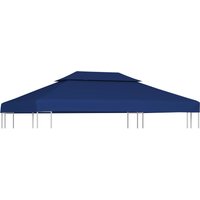 Berkfield Home 2-Tier Gazebo Top Cover 310 g/m ² 4x3 m Blue