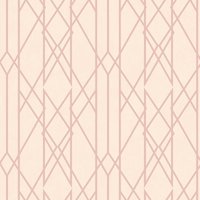 Rasch Portfolio Lattice Geometric Metallic Shimmer Stripe Wallpaper in Pink