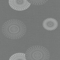 Rasch Tapetenwechsel Floral Flowers Non Woven Textured Glitter Wallpaper in Grey