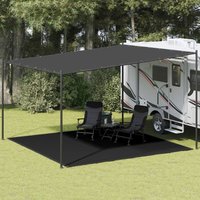Berkfield Home Tent Carpet 400x400 cm Black HDPE