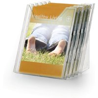 Durable Combiboxx 5 Literature Tray - Stand & Wall - A4 Portrait - Clear | Size: 1 Pack
