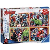 Marvels Avengers X4 100 Piece Jigsaw Puzzles
