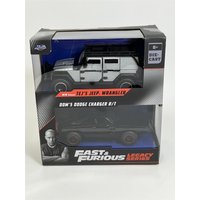 Fast & Furious Twin Set Tejs Jeep Wrangler & Doms Dodge 1 32 34252