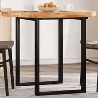 Berkfield Home Table Top Round √ò90x4 cm Solid Wood Acacia in Brown | Size: 90x4 cm