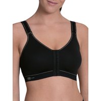 Anita Women's Front Closure Sports Bra in Black | Size: 40E