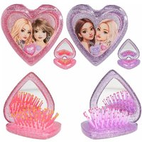 Folding Heart Shaped Hairbrush Beauty & Me