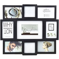 nielsen Accent Collage Frame for 9 Photos - White in Black