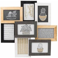 nielsen Accent 3D Collage Frame for 8 photos 10x15 cm - Wood Frame in Natural