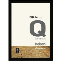nielsen Quadrum A4 Wooden Picture Frame With Protective Glass Front in Black