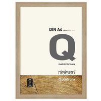nielsen Quadrum A4 Wooden Picture Frame With Protective Glass Front in Light Oak