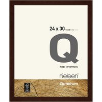 nielsen Quadrum 24 x 30cm Wooden Picture Frame With Protective Glass Front in Dark Brown | Size: 24 x 30 cm