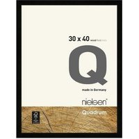 nielsen Quadrum 30 x 40cm Wooden Picture Frame With Protective Glass Front in Black | Size: 30 x 40 cm