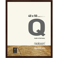 nielsen Quadrum 40 x 50cm Wooden Picture Frame With Protective Glass Front in Dark Brown | Size: 40 x 50 cm