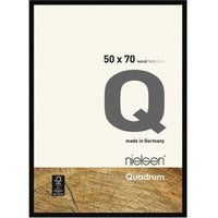 nielsen Quadrum 50 x 70cm Wooden Picture Frame With Protective Glass Front in Black | Size: 50 x 70 cm