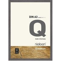 nielsen Quadrum A3 Wooden Picture Frame With Protective Glass Front in Mid Grey
