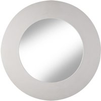 nielsen Round Wooden Wall Mirror Light Grey 90cm