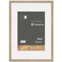 nielsen Skava A3 Wooden Picture Frame With A4 Mount & Glass Front in Light Oak