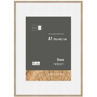 nielsen Skava A1 Wooden Picture Frame With A2 Mount & Glass Front in Light Oak