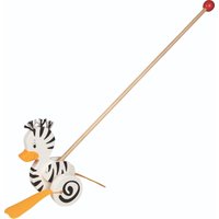 Goki Zebrad Duck Push Along Animal | Size: 1 Pack
