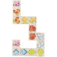 Goki 3D Domino Game. Farm | Size: 1 Pack