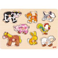 Goki Lift Out Puzzle Farm VII 8 Pieces | Size: 1 Pack