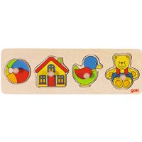 Wooden 4 Piece Toy Themed Lift Out Puzzle Pack