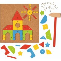 Goki Hammer & Nail Game, Basic. 118 Pieces | Size: 1 Pack