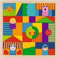 Goki Wooden 43 Piece Farm Mosaic Puzzle | Size: 1 Pack